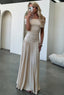 Carina | Off Shoulder Pleated Maxi Dress