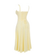 Anora | Yellow Sleeveless Midi Dress