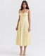 Anora | Yellow Sleeveless Midi Dress