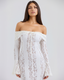 Camila | Cream Off-Shoulder Lace Maxi Dress