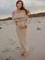 Elvira | Maternity Elegant Off Shoulder Maxi Dress