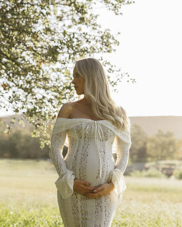 Milaida | Maternity Lace Maxi Dress