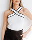 Bria | Crossed Design Tank Top