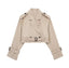 Rebecca | Cropped Belted Trench Coat