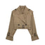 Rebecca | Cropped Belted Trench Coat