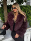 Alison | Cropped Fluffy Jacket With Notch Lapel
