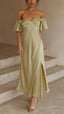 Yara | Butterfly Sleeve Off-Shoulder Maxi Dress