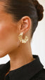 Eliina | Gold Wavy Textured Earrings