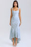 Chloe | Blue Elegant Waist Dress