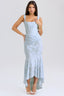 Chloe | Blue Elegant Waist Dress