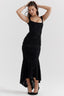 Chloe | Black Elegant Waist Dress
