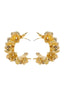 Vitaella | C-Shaped Floral-Design Earrings